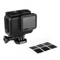 SOONSUN 40m Matte Black Waterproof Concealment Housing Case for GoPro HERO5 Blackout Housing with Standard Solid Backdoor and LCD Touch Backdoors
