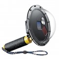 SOONSUN 6'' Dome Port Lens Cover with 3 Switchable Filters for GoPro Hero 6 / Hero 5 Black 60m Underwater Dome Photography with Waterproof Housing Handheld Floating Grip and Protective Bag